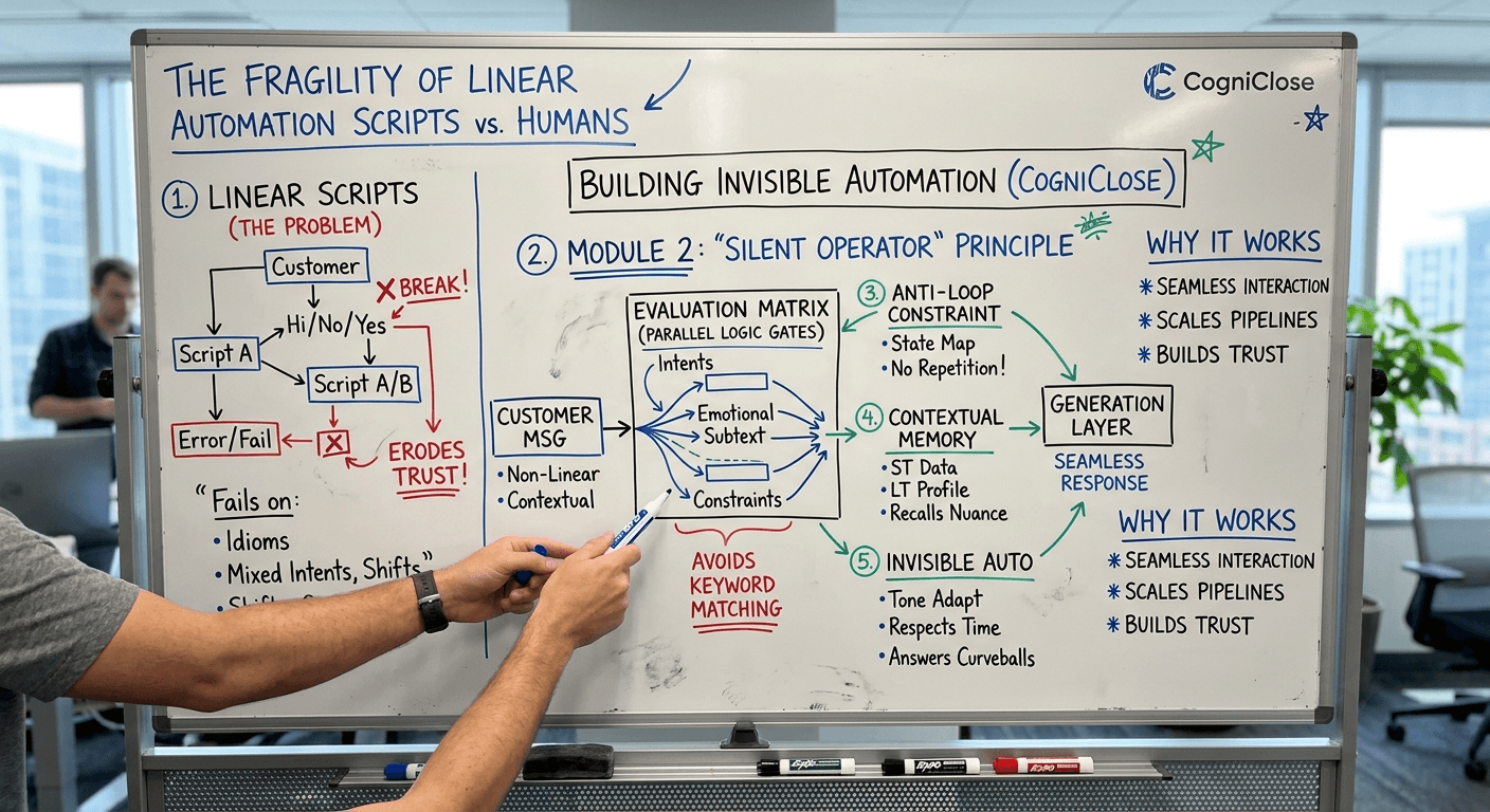 The Silent Operator: How Module 2 Logic Gates Prevent the 'Bot Loop' in B2B Outbound